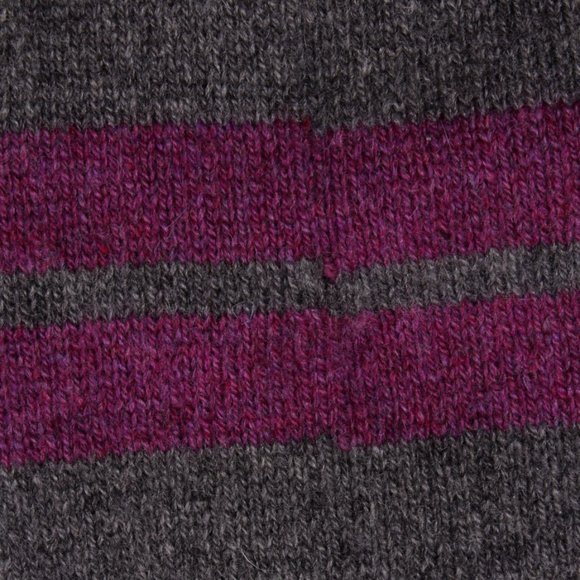 Stripe Cashmere Tube Knit Scarf Stole - Picture 5 of 6